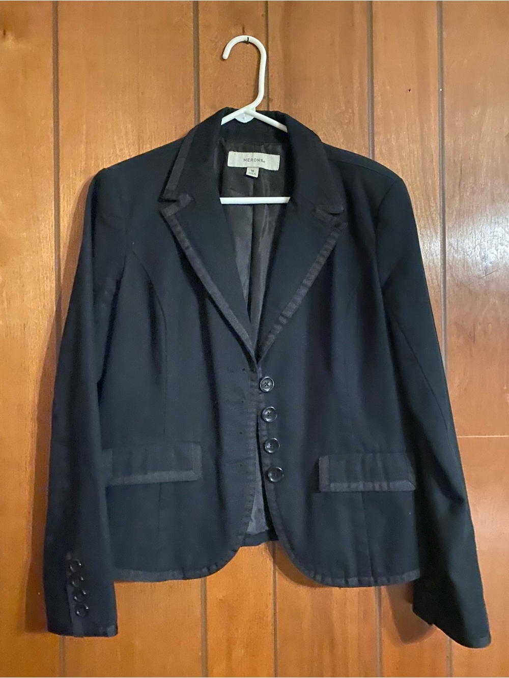 Merona Black Women's Tailored Blazer Size M